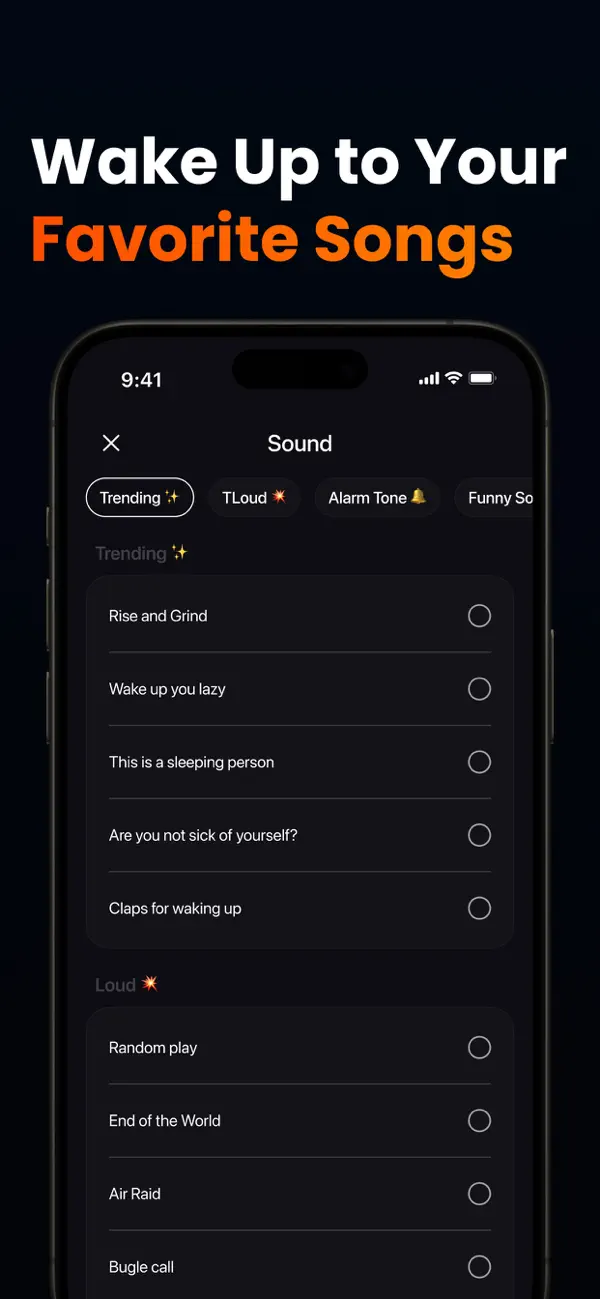 MathWake — wake up to your favorite alarm sounds
